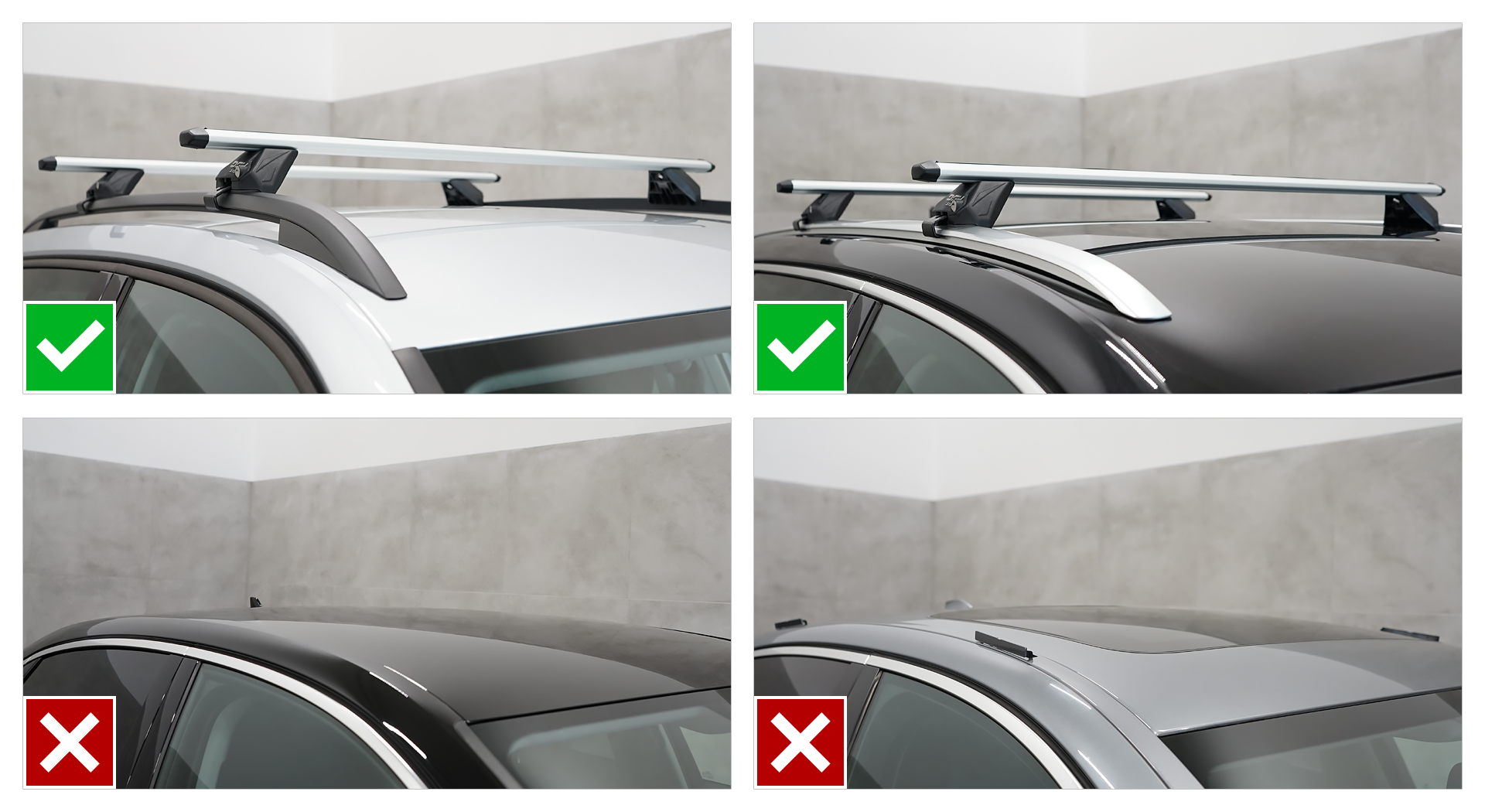 Barres De Toit Turtle Alu Argent Pour Lexus NX 1 I (2015-2021) - Pour Rails Intégrés, Jusqu'à 75 Kg